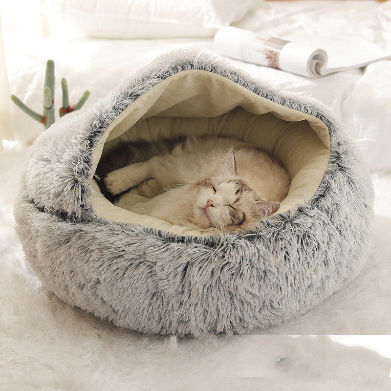 Soft Long Plush Pets Bed